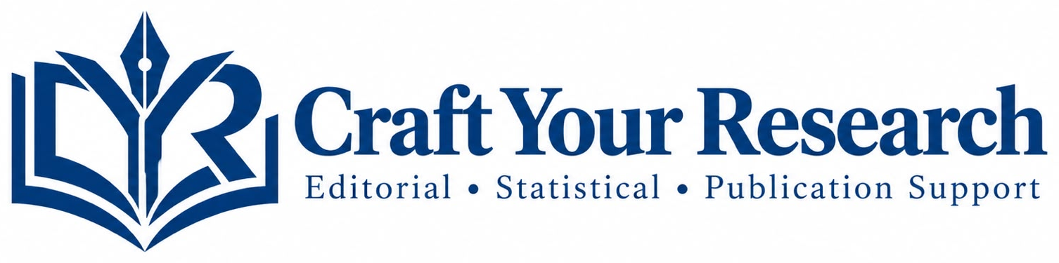 Craft Your Research — Editorial, Statistical and Publication Support